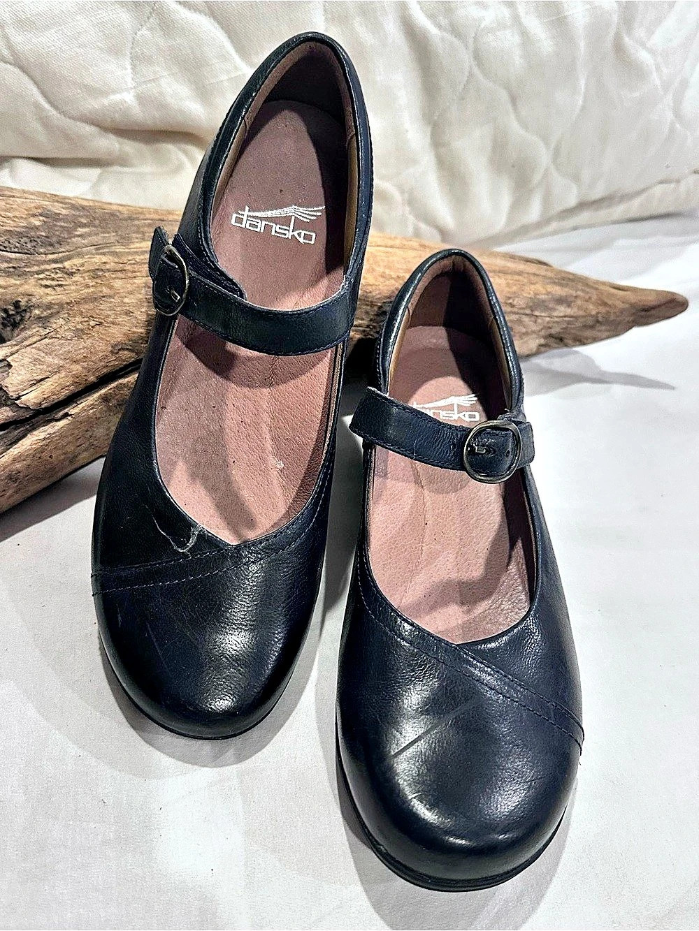 Dansko Fawna Mary Jane flats featuring adjustable buckle